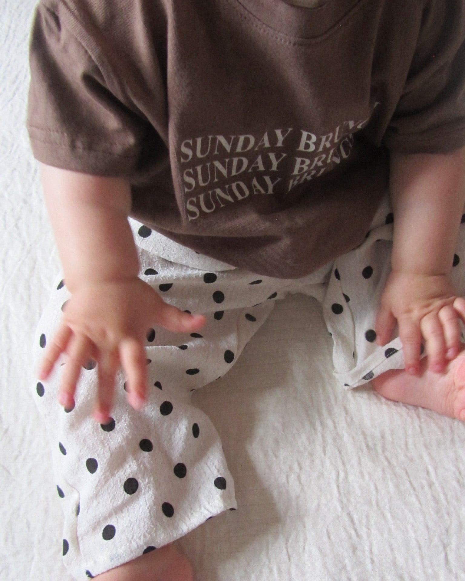 Dotted Airy Pants