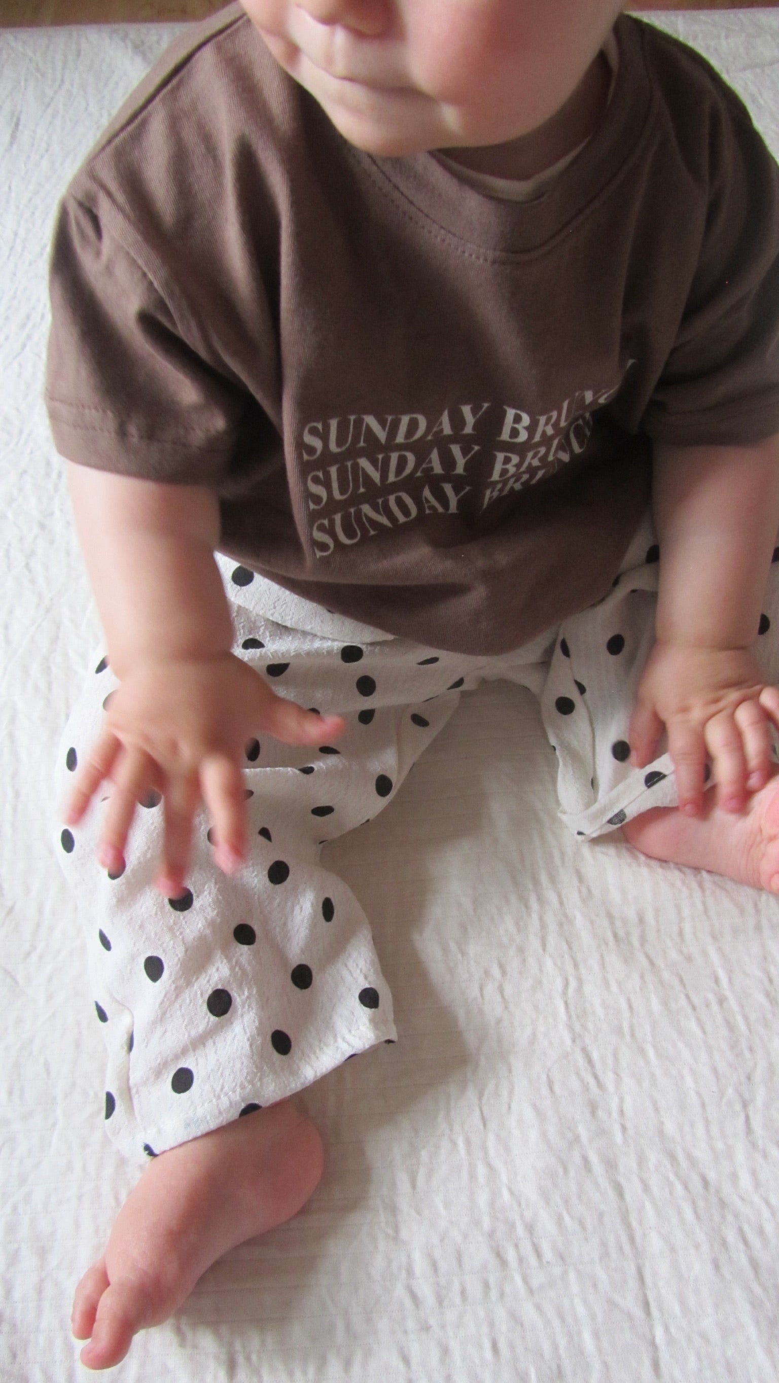 Dotted Airy Pants