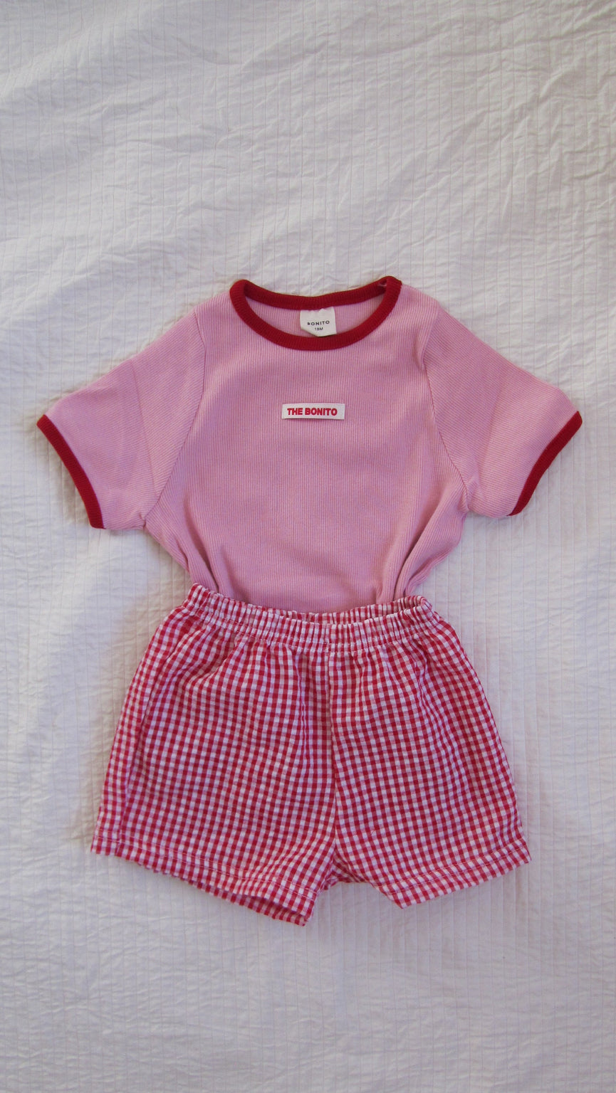 Check Baby Shorts